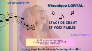 Stage de chant fin octobre